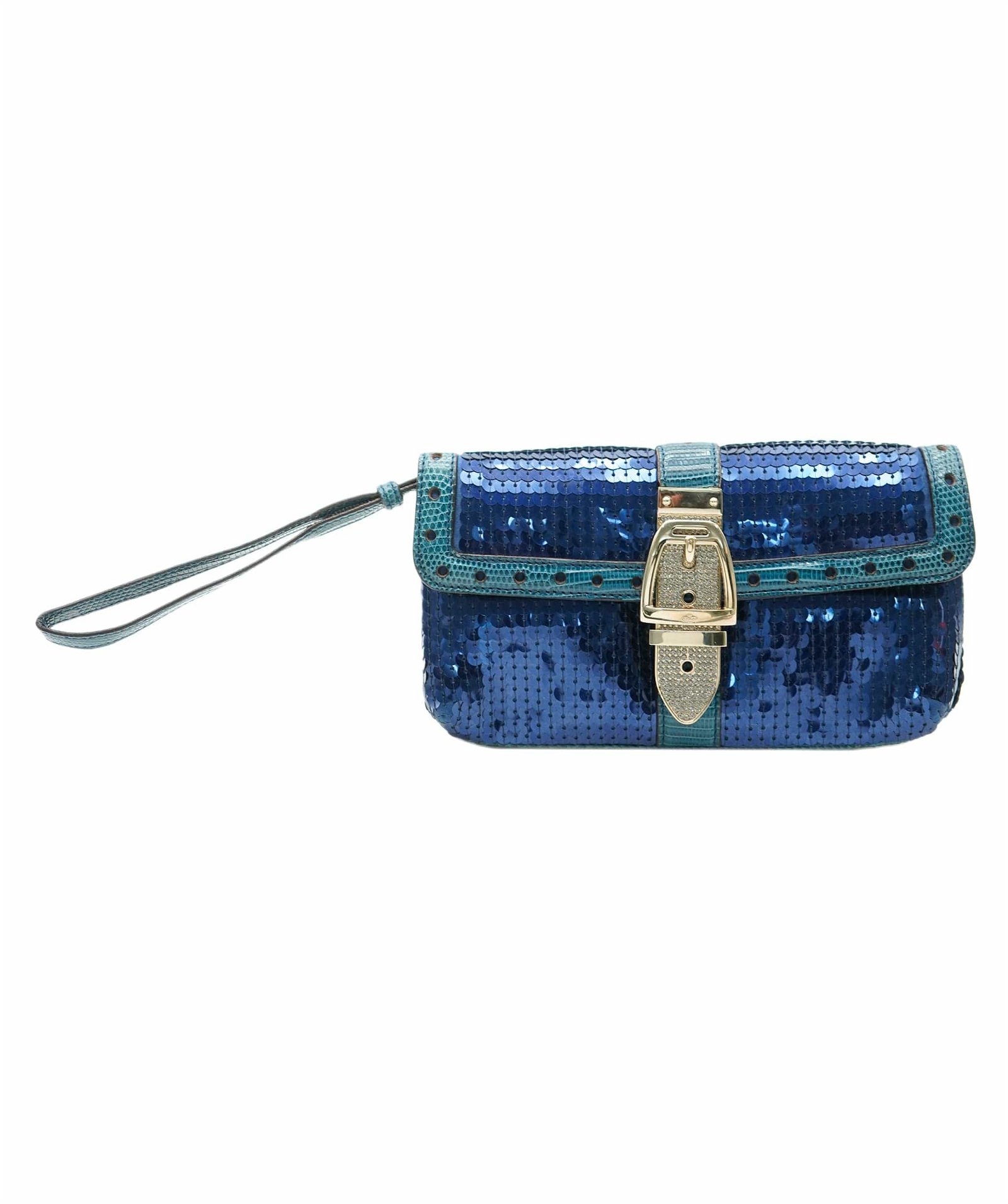 Image of Gucci Sequin Belted Clutch ALC1339