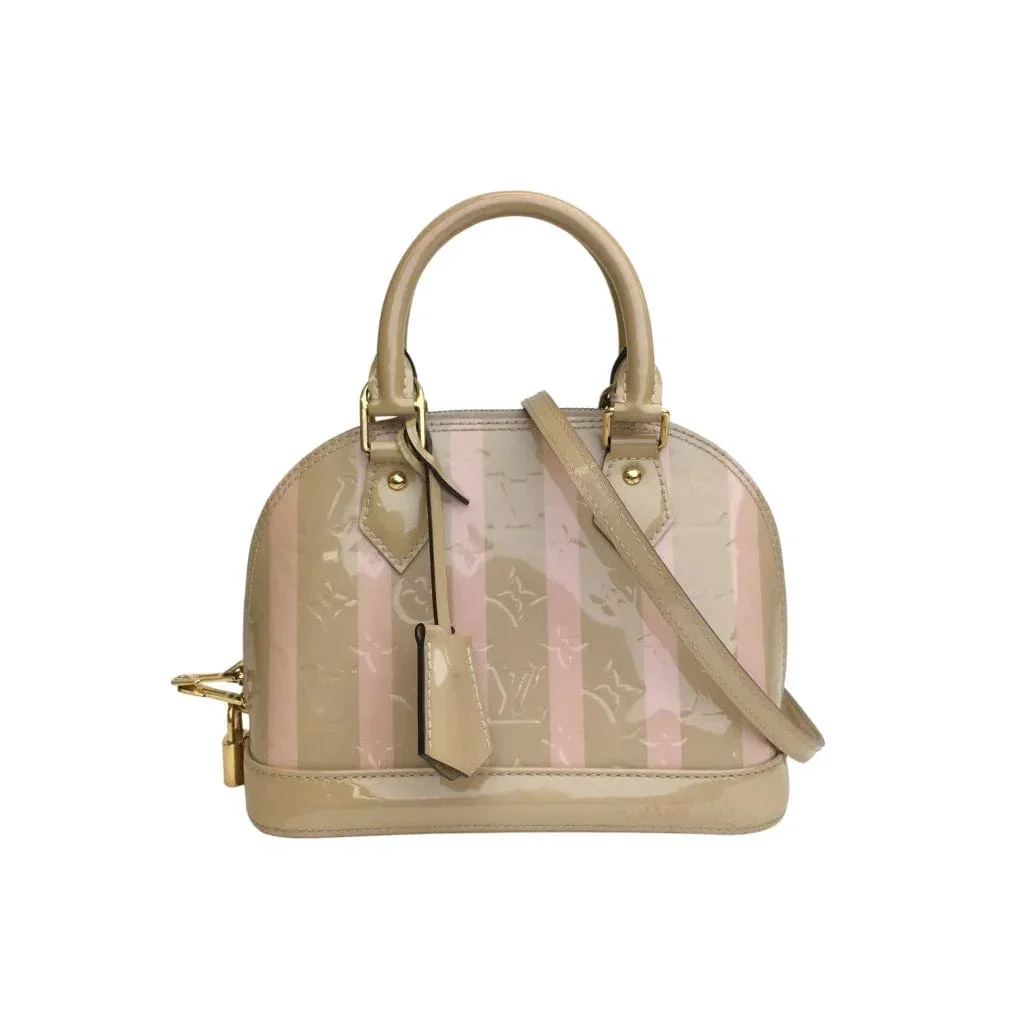 Image of Louis Vuitton Alma BB Beige/Pink Vernis