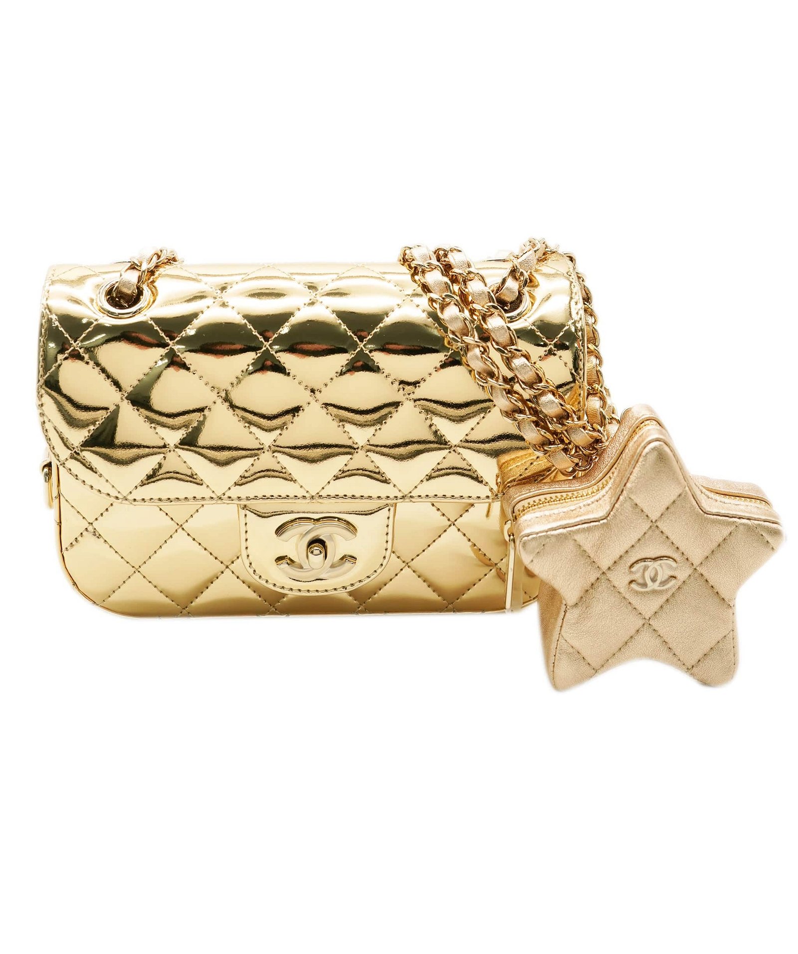 Image of CHANEL FLAP BAG & STAR COIN PURSE ALC1142