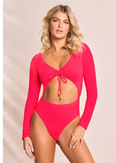 Maaji Cherry Red Rose Surf One Piece