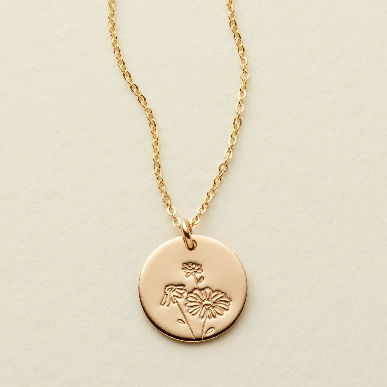 Image of April Birth Flower Necklace
