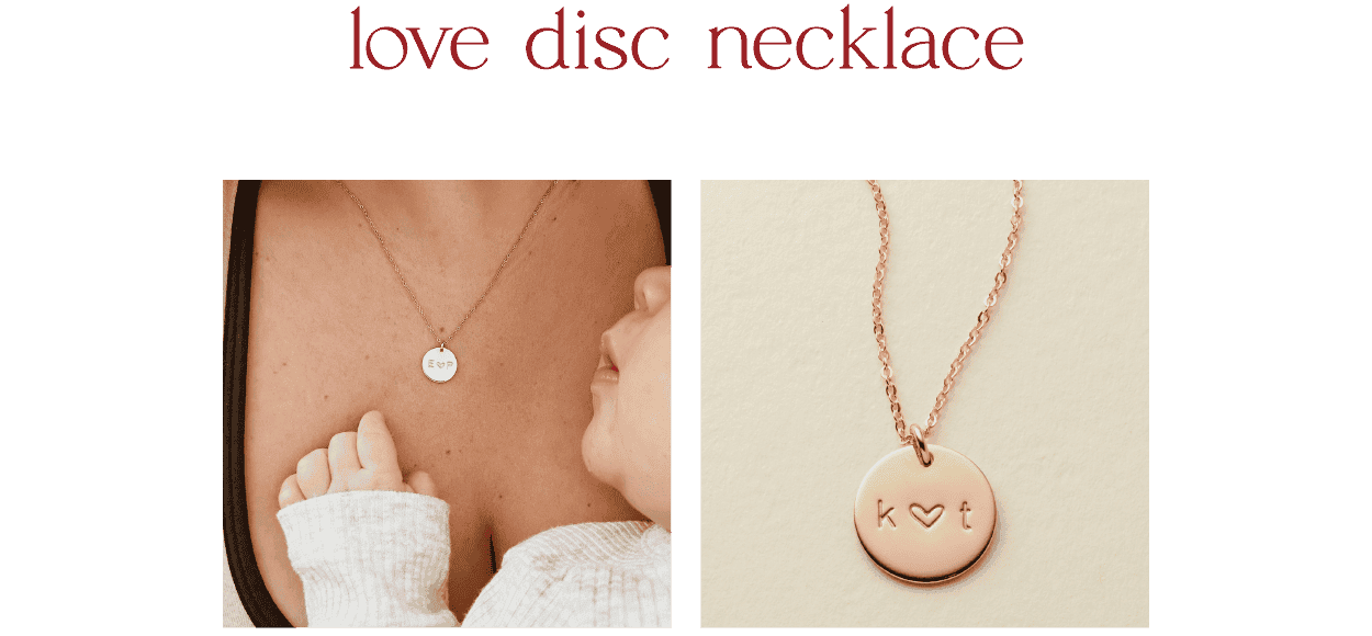 Love Disc Necklace