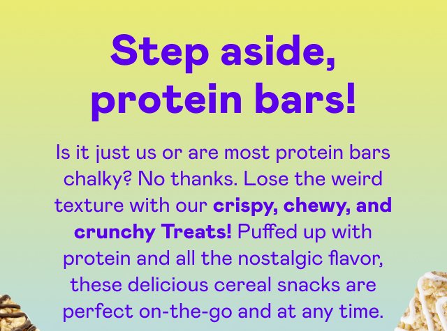 Step aside, protein bars!