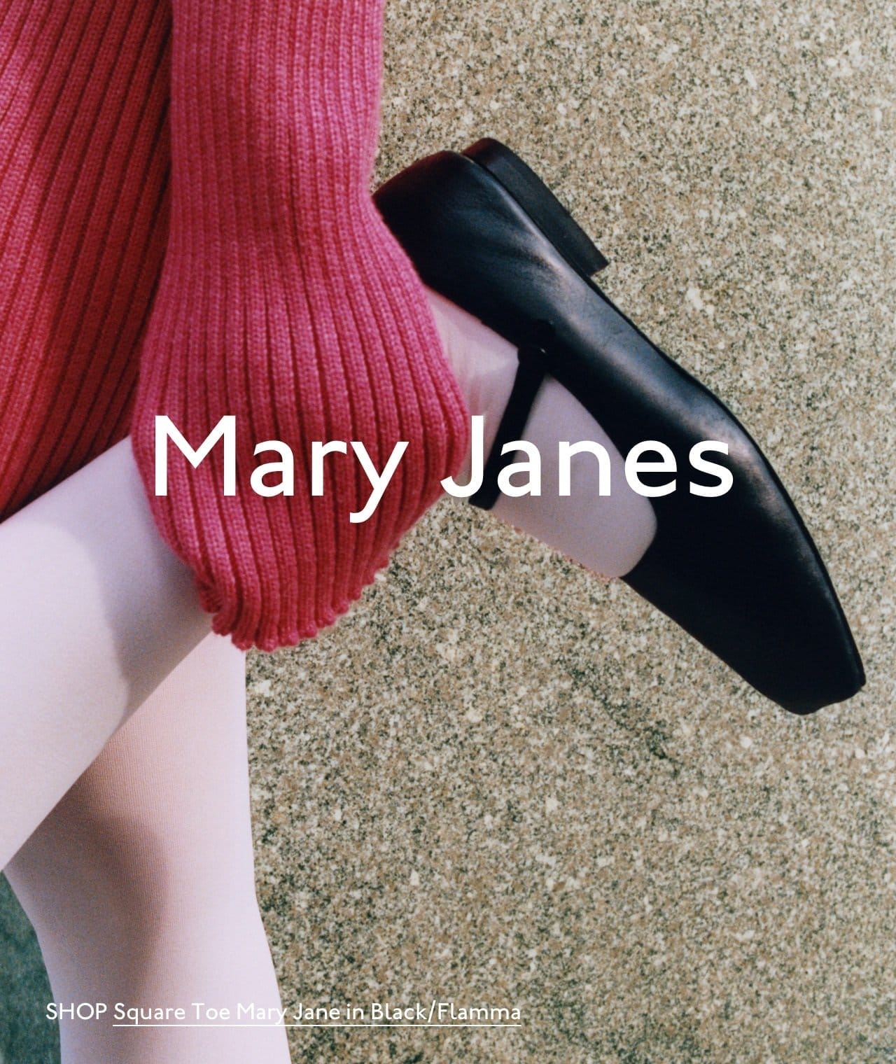 Our Square Toe Mary Jane is back in three colors. Shop our classic flat exclusively on mansurgavriel.com.