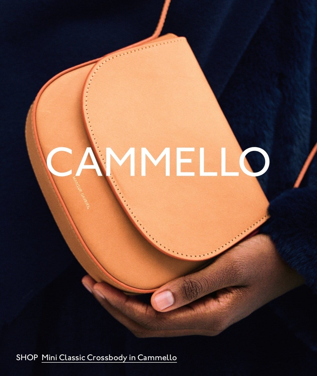 Discover our vegetable tanned leather collection. Shop the Mini Classic Crossbody in Cammello.