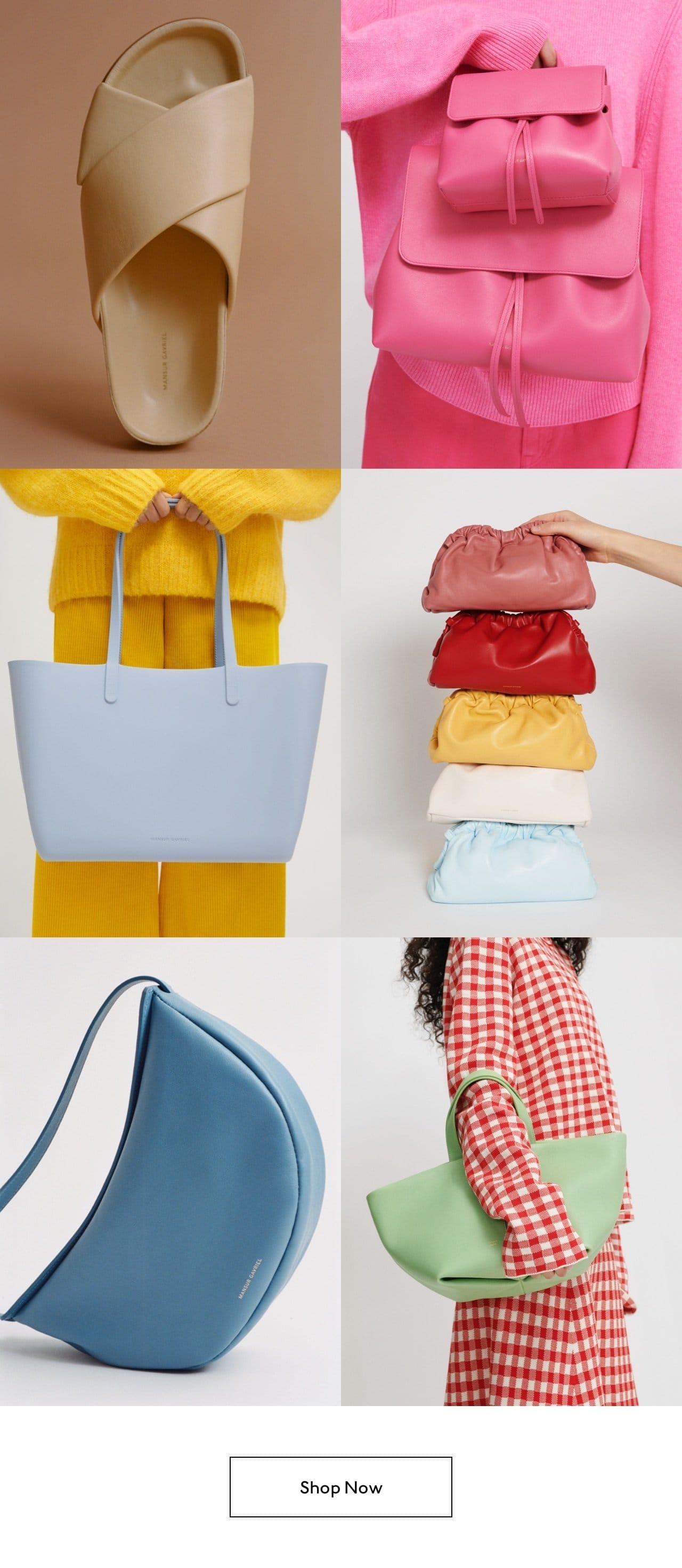 Discover new shapes, colors and materials coming soon to mansurgavriel.com. Shop now.