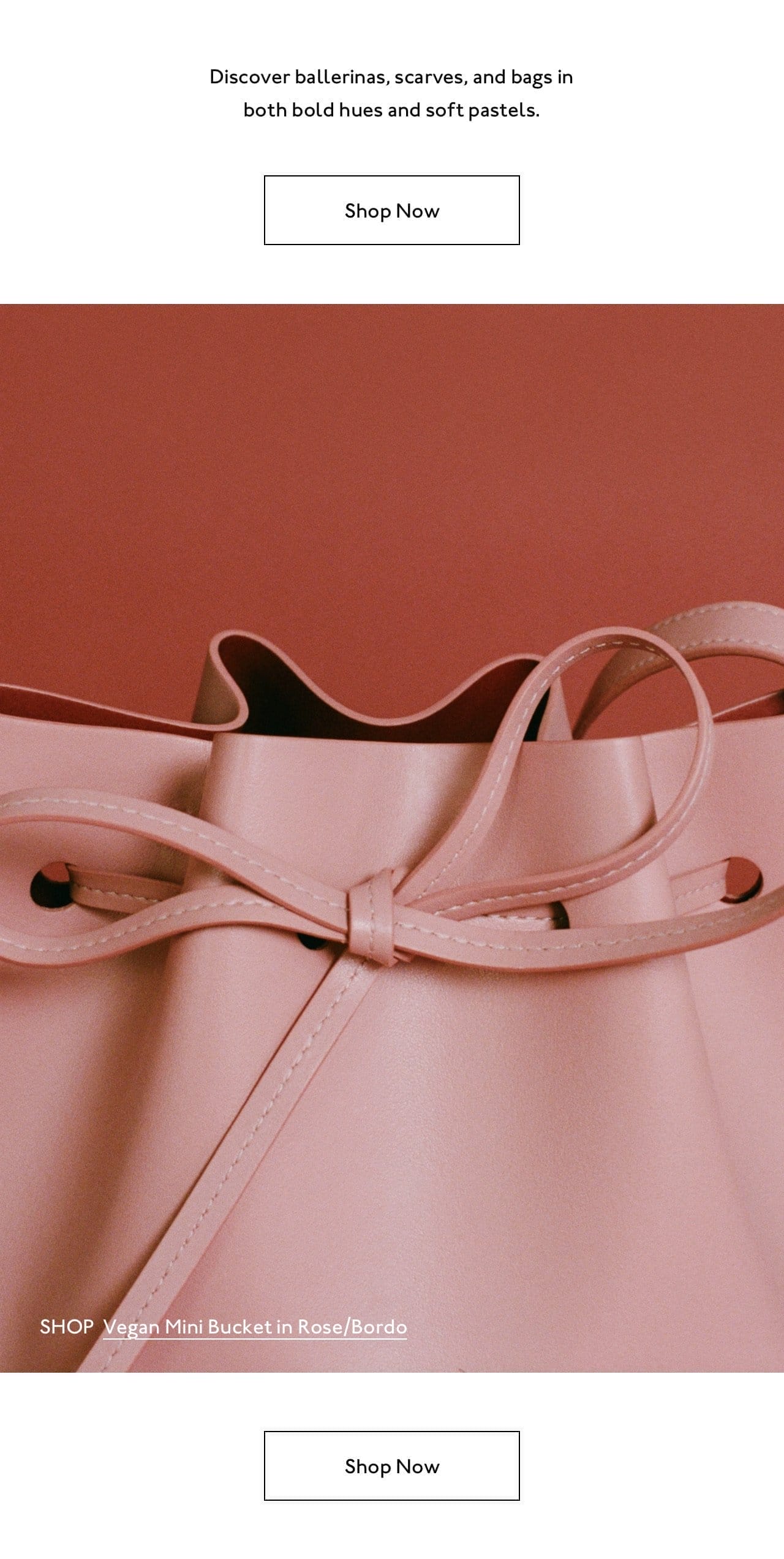 Shop the Vegan Mini Bucket in Rose/Bordo and other pink styles now.