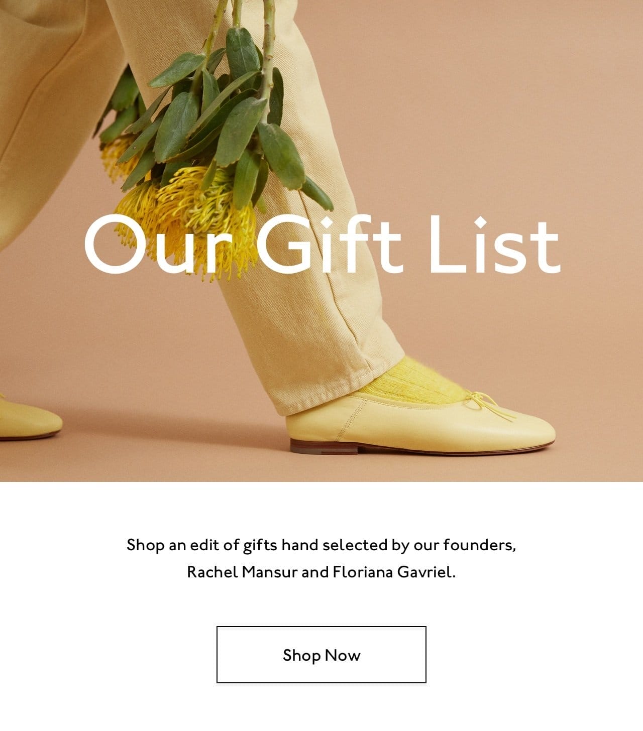 Shop an edit of gifts hand selected by our founders, Rachel Mansur and Floriana Gavriel.