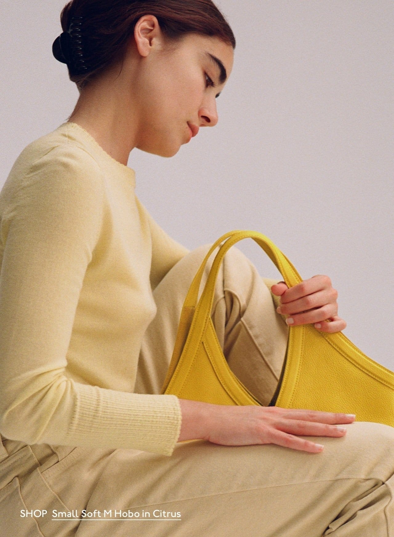 Shop the Small Soft M Hobo in Citrus.