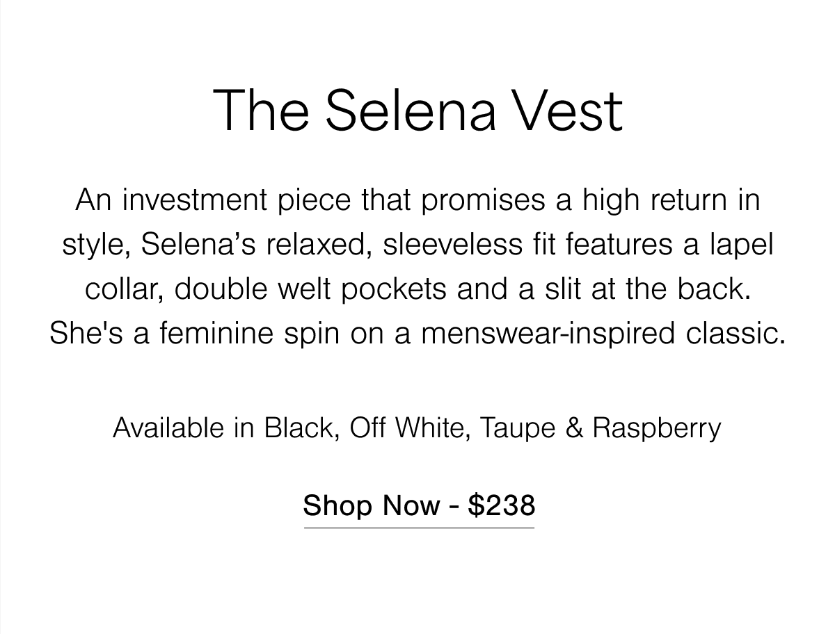 The Selena Vest