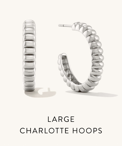 Large Charlotte Hoops.
