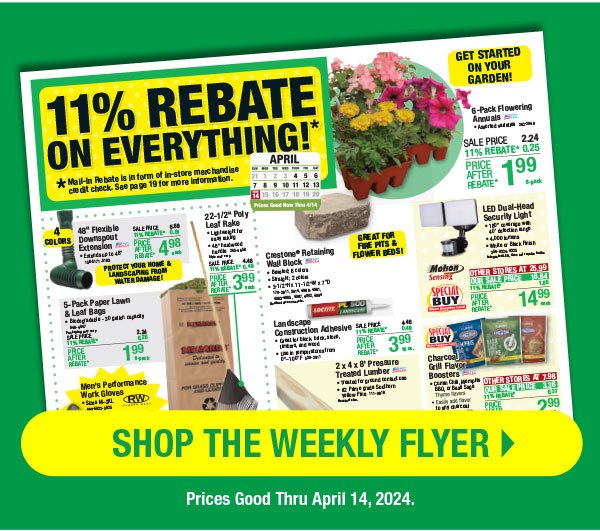 Shop the Weekly Flyer-Prices Good Thru April 14, 2024
