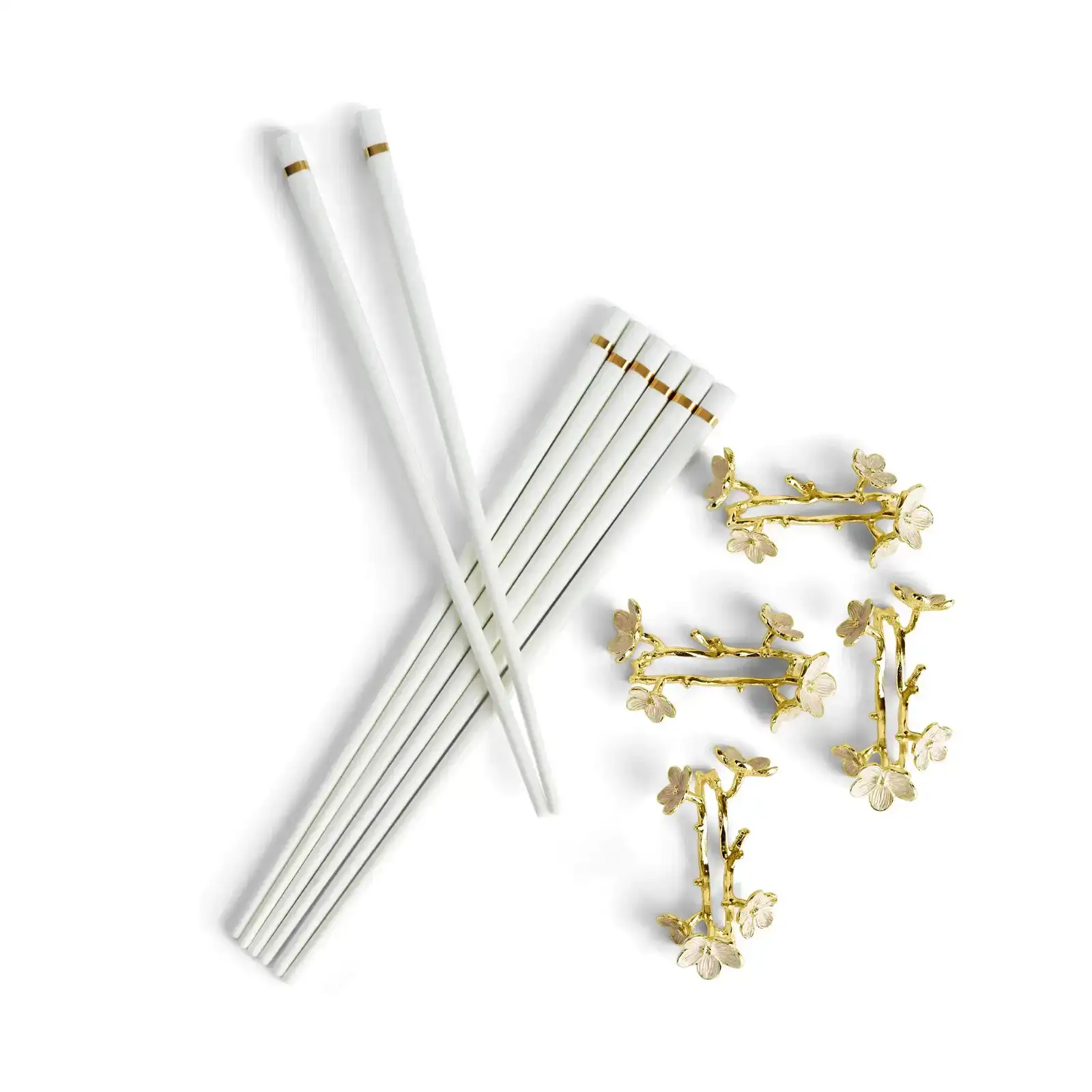 Image of Cherry Blossom Chopsticks & Stands Set