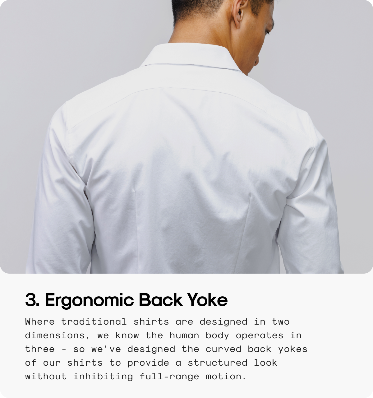 Ergonomic Back Yoke