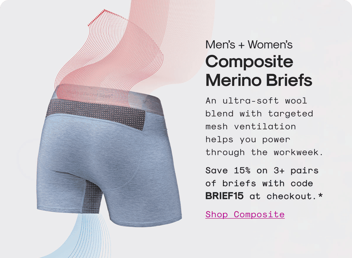 Men’s + Women’s Composite Merino Briefs
