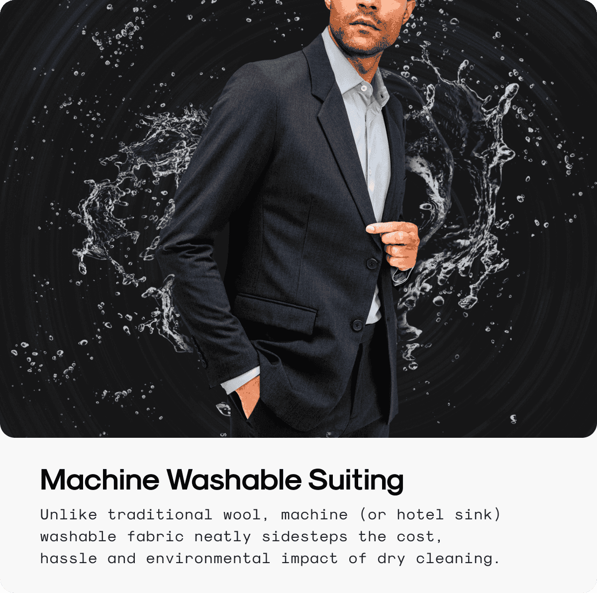 Machine Washable Suiting