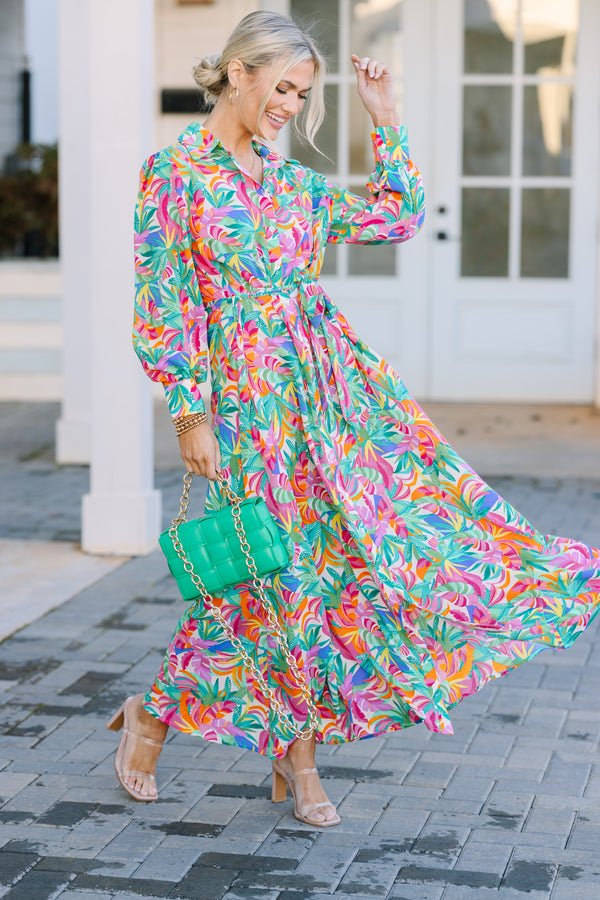 Run Away Together White Floral Maxi Dress