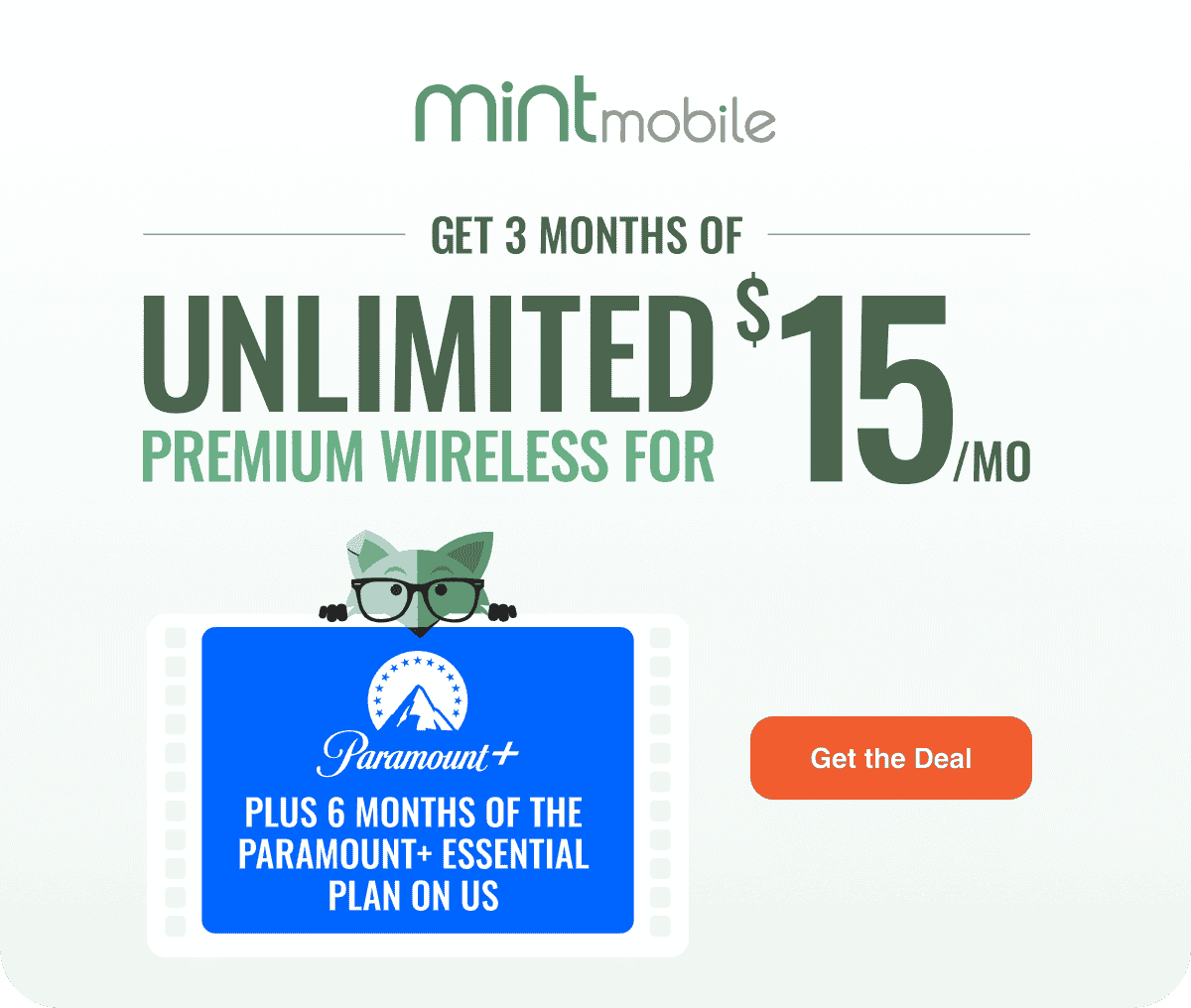 Get 3 Months of Unlimited Premium Wireless for \\$15/mo