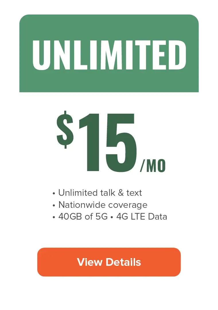 Unlimited for \\$15/mo