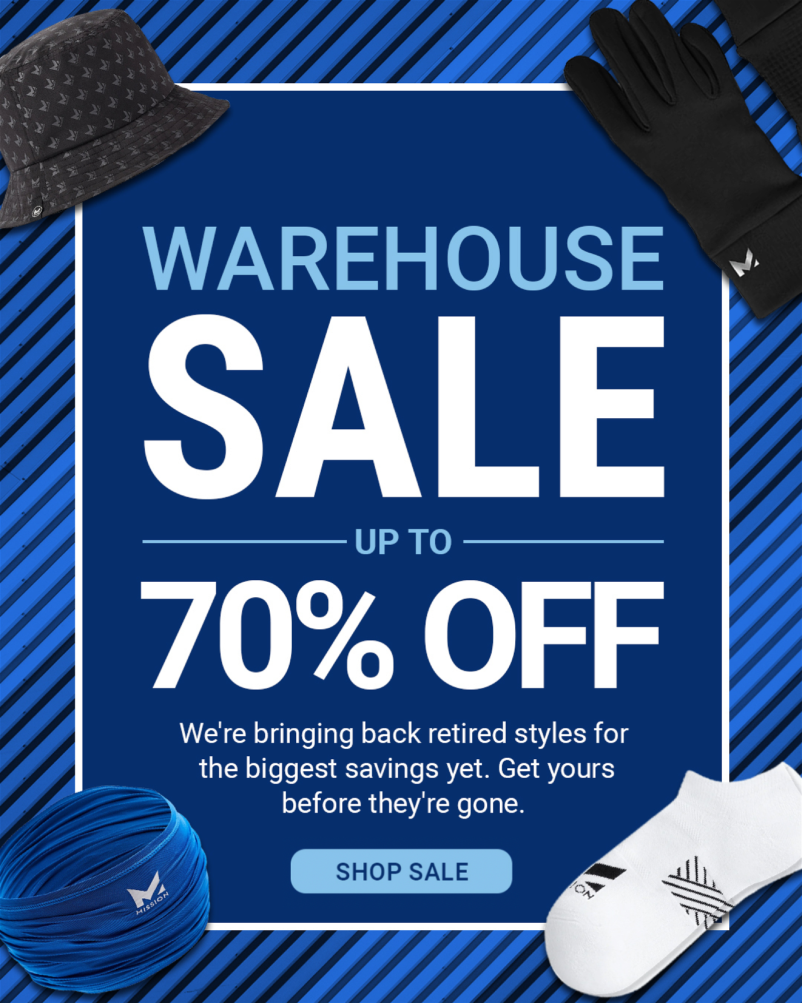 WAREHOUSE SALE UP TO 80% OFF We're bringing back retired styles for the biggest savings yet. Get yours before they're gone. [SHOP SALE]