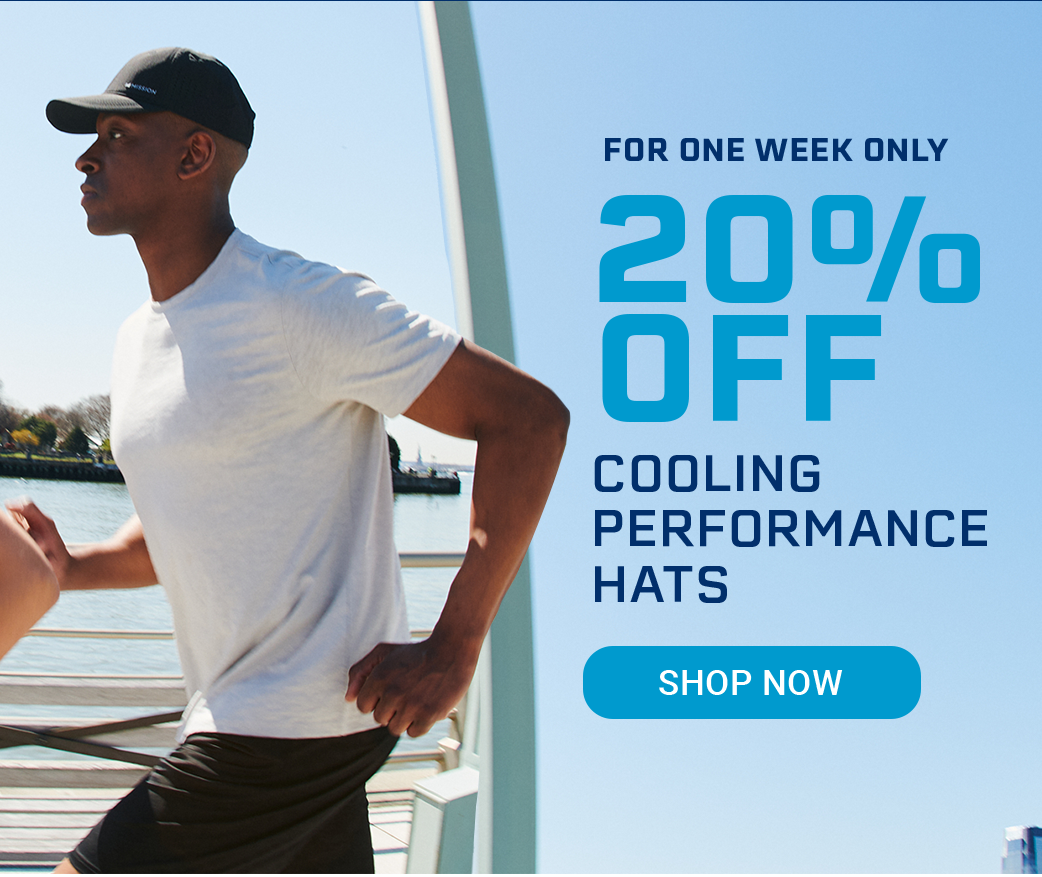 20% OFF COOLING PERFORMANCE HATS FOR ONE WEEK ONLY[SHOP NOW]