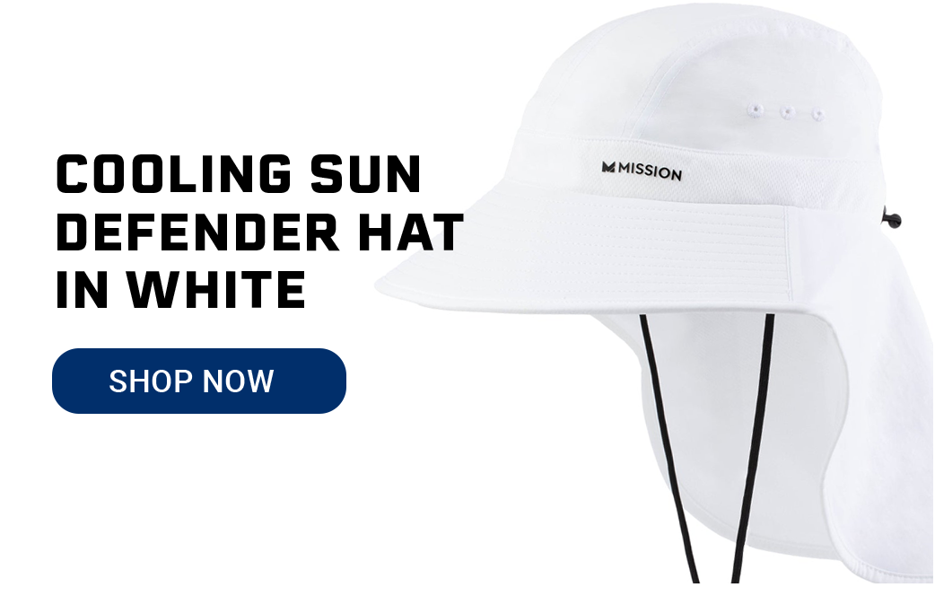 Cooling Sun Defender Hat in White[SHOP NOW]