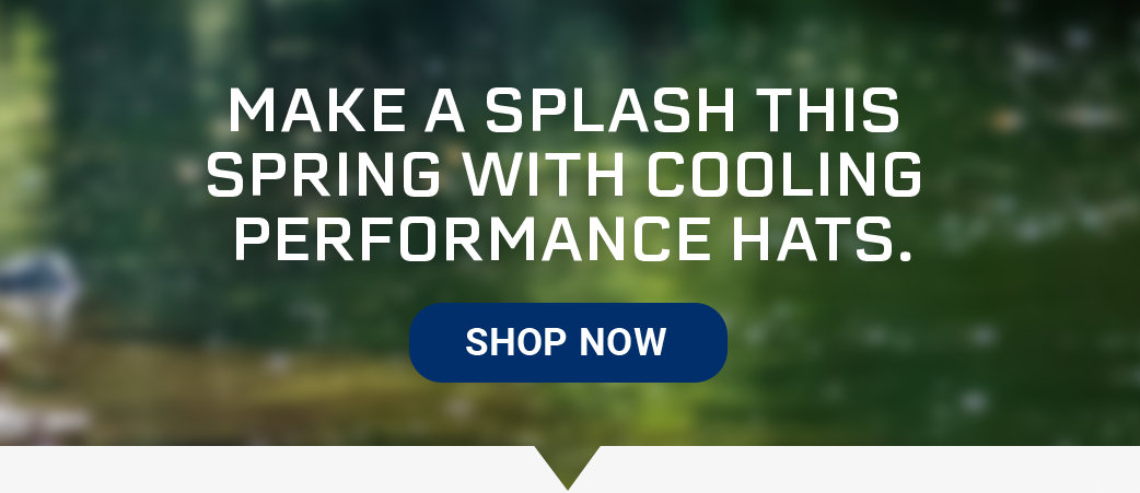 Make a splash this spring with Cooling Performance Hats [SHOP NOW]