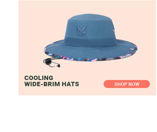 COOLING WIDE BRIM HATS [SHOP NOW]