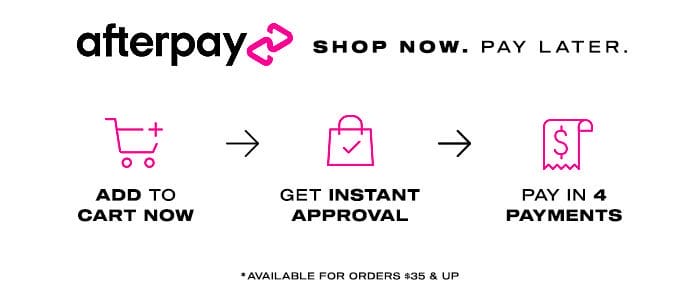 Shop Now & Pay Later with AfterPay