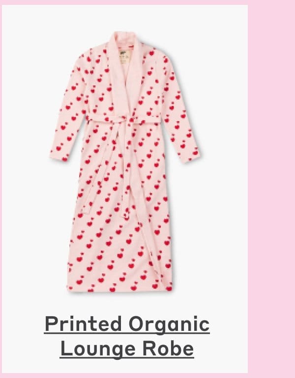 Shop Printed Organic Lounge Robe