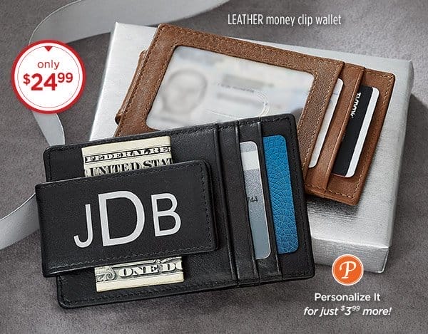 Photo of the RFID Leather Money Clip Wallet - only \\$24.99