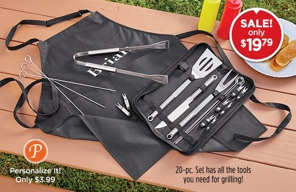 Photo of the 20-Piece BBQ Tool Set - Sale! only \\$19.79