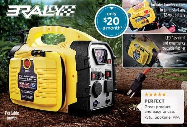 Photo of the Rally 8-in-1 Portable Power Source - only \\$20 a month