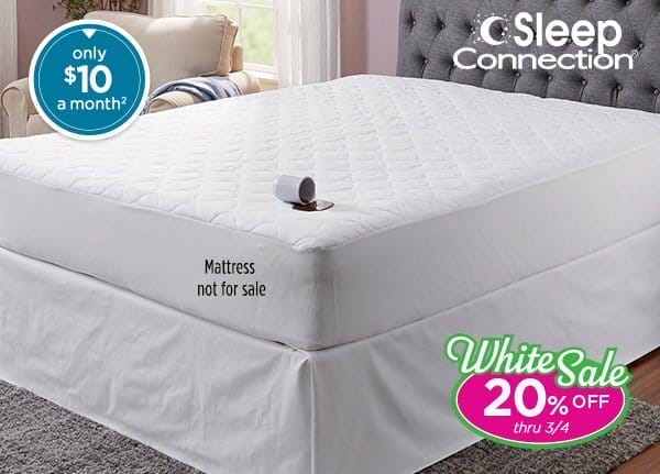 Photo of the Sleep Connection Waterseal Mattress Pad - only \\$10 a month
