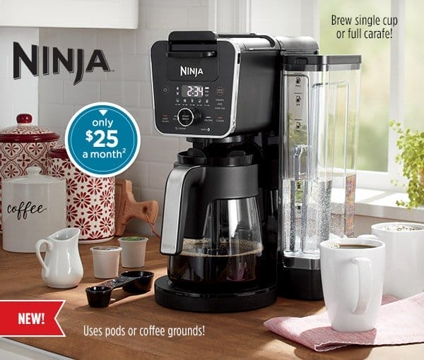 New! Ninja Dual Brew Coffee Maker - only \\$20 a month