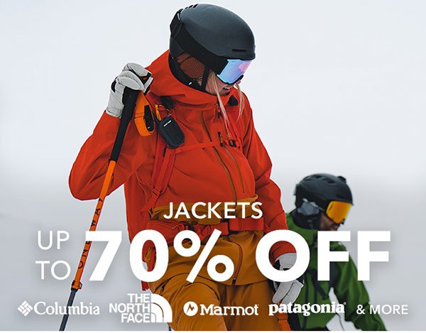 Jackets up to 70% off