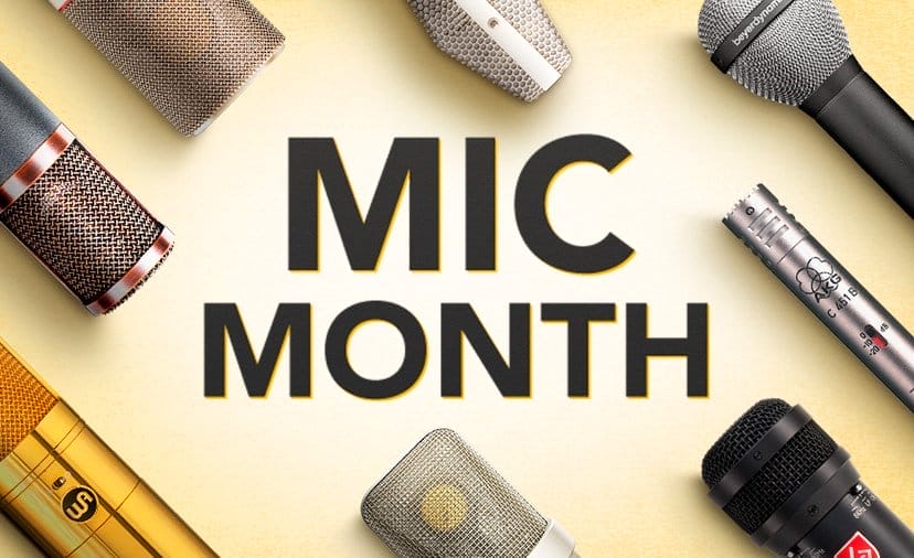 Mic Month. Find Your Frequency. 40% off top brands & special financing