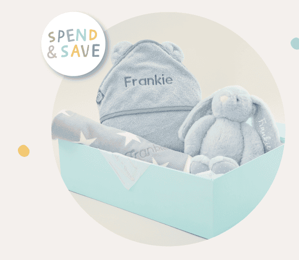 Personalised New Baby Essentials Gift Set - Blue