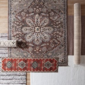 Choose area rugs! >