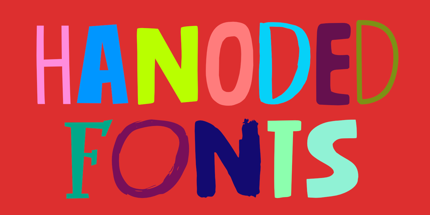 Hanoded Fonts