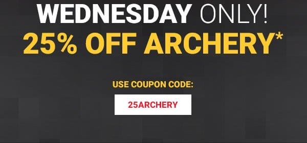 Up to 25% OFF archery*