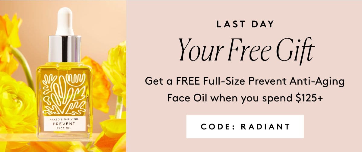 Free Full-Size Prevent Anti-Aging Face Oil US