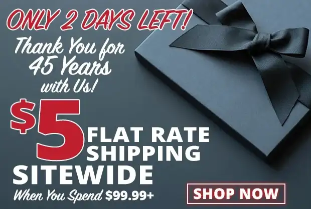 \\$5 Flat Rate Shipping Sitewide When You Spend \\$99.99+ • Use Code FR240304 • Restrictions Apply