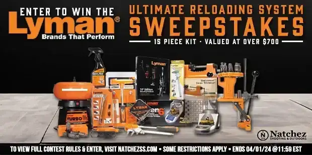 Enter Now to Win the Lyman Ultimate Reloading System Sweepstakes • Ends 4/1/24