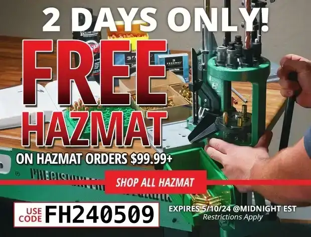 2 Days Only Free Hazmat on Hazmat Orders \\$99.99+ •\xa0Restrictions Apply • Use Code FH240509