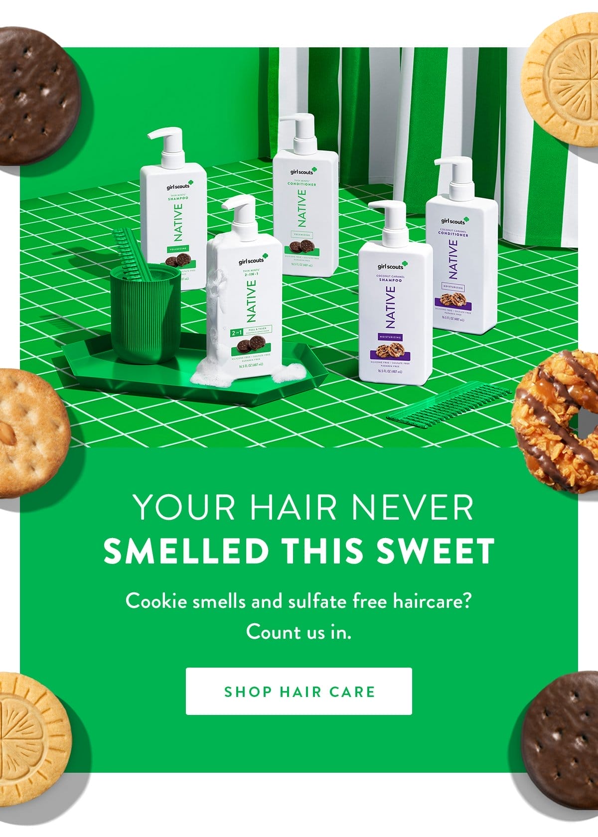 Your Hair Never Smelled This Sweet | Cookie smells and sulfate free haircare? Count us in. | SHOP HAIR CARE