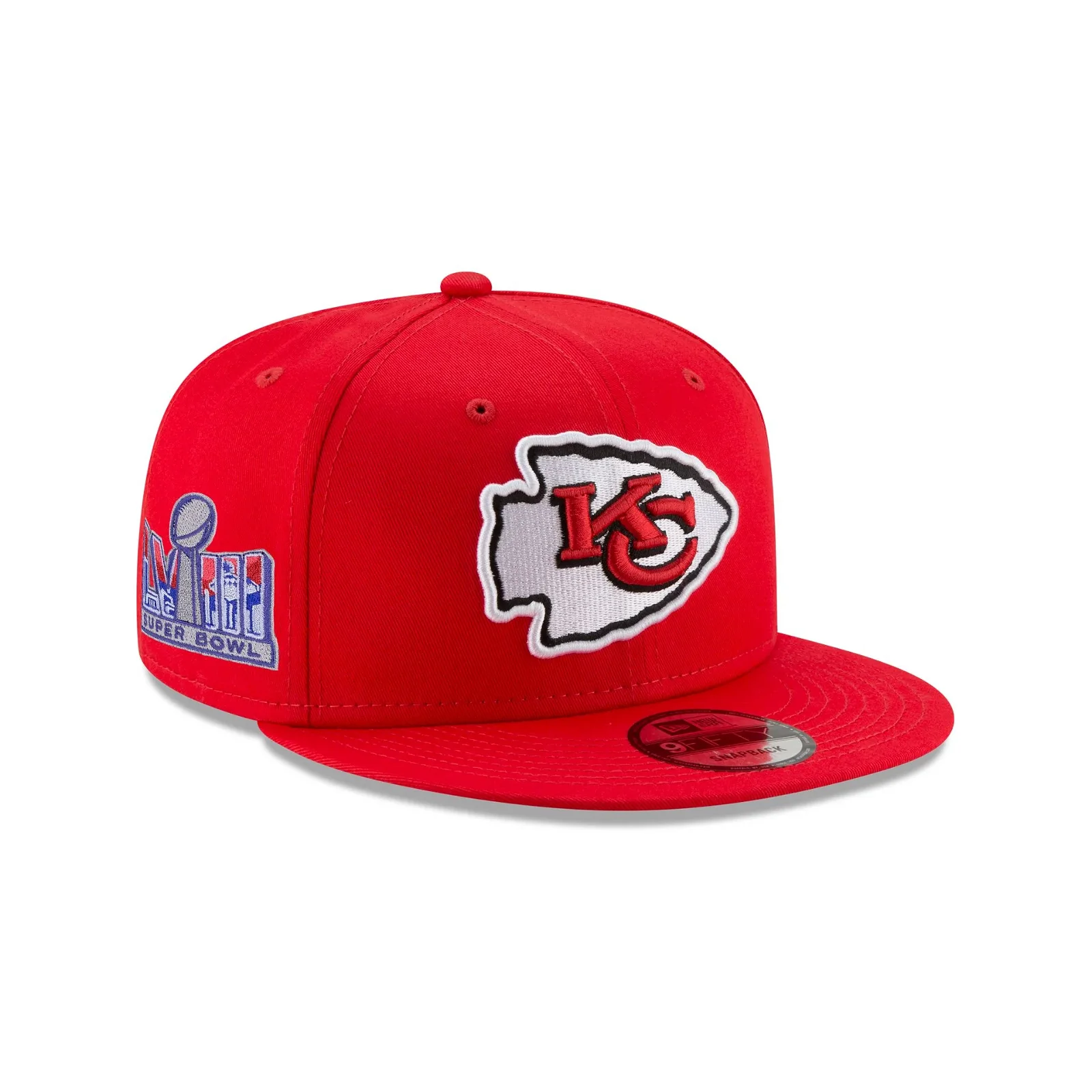 Image of Kansas City Chiefs Super Bowl LVIII Participation Side Patch 9FIFTY Snapback Hat