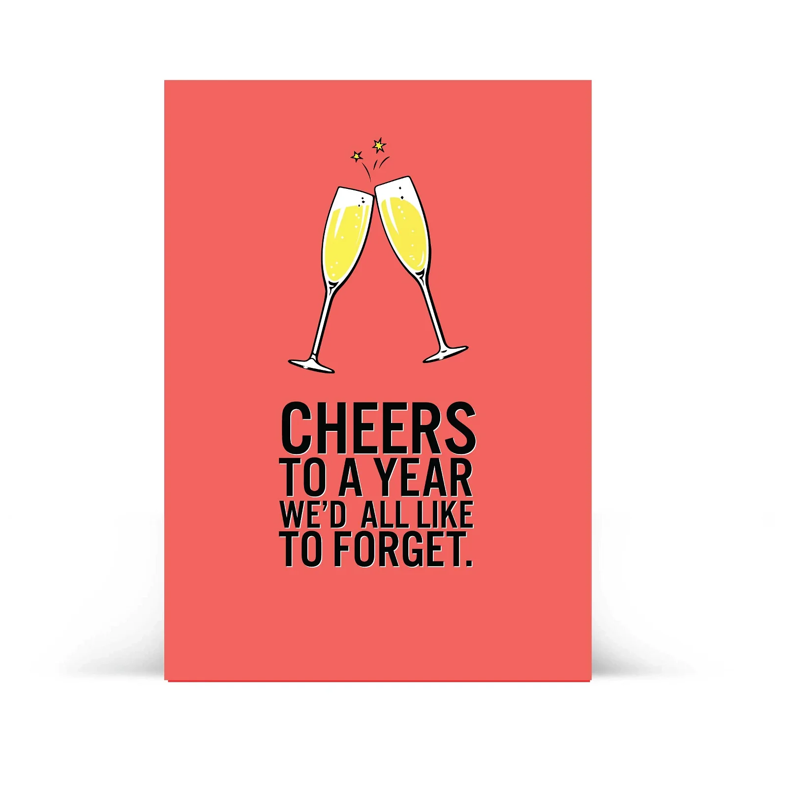 Image of "Cheers to a Year!" Drinkable Card® (FREE 2 Day Shipping)
