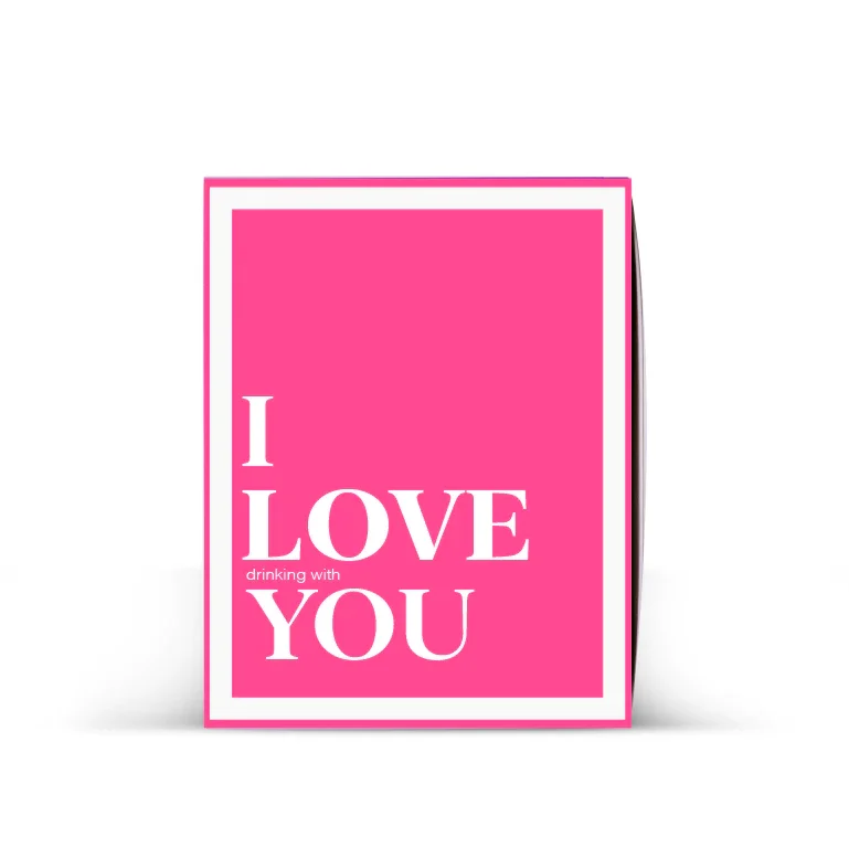 Image of Valentine's Day Card - "I LOVE drinking with YOU" Drinkable Card® (FREE Ground Shipping)
