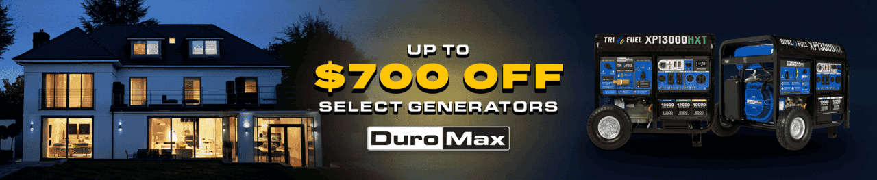 Spring Savings on DuroMax Generators Check Out These Amazing Deals Through May 13th